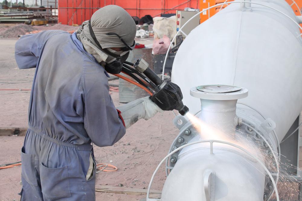 Zinc-Aluminum Arc Spray Anti-Corrosion Coating for Tanks and Vessels